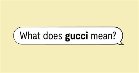 gucci drug slang.